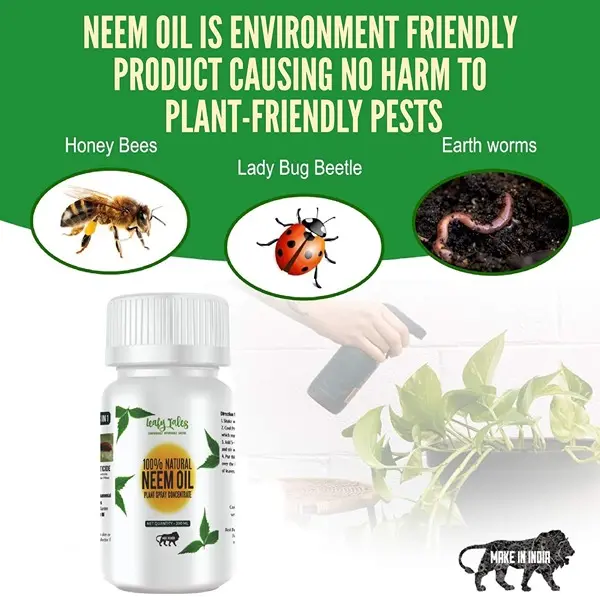 Neem Oil Pure Cold Pressed Water Soluble for Plants for Plant infestation (200 ml concentrate make up to 45 spary bottles) 5