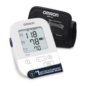 Omron Silver Blood Pressure Monitor, Upper Arm Cuff, Digital Bluetooth Blood Pressure Machine, Storesup To 80 Readings 1