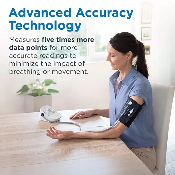 Omron Silver Blood Pressure Monitor, Upper Arm Cuff, Digital Bluetooth Blood Pressure Machine, Storesup To 80 Readings 4