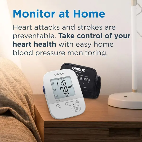 Omron Silver Blood Pressure Monitor, Upper Arm Cuff, Digital Bluetooth Blood Pressure Machine, Storesup To 80 Readings 5