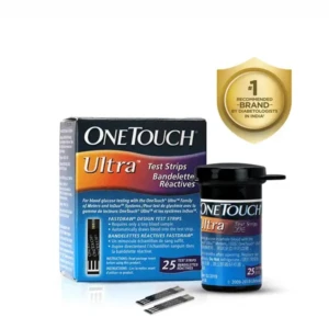 OneTouch Ultra Test Strips Pack of 25 Test Strips Blood Testing For OneTouch Ultra 2 Glucometer 1