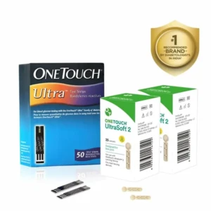 Onetouch Ultra Test Strips Pack Of 50 Test Strips With 50 Ultrasoft 2 Lancets Glucometer Testing Strips For Onetouch Ultra 2 Glucometer 1