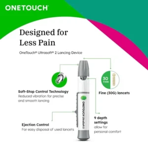 OneTouch UltraSoft 2 Lancets 4 Pack of 25 Lancets For OneTouch UltraSoft & UltraSoft 2 Lancing Device
