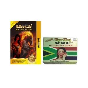 Pack of 10 Musli Extra Plus Capsule & Tiger King XXL Cream 25gm