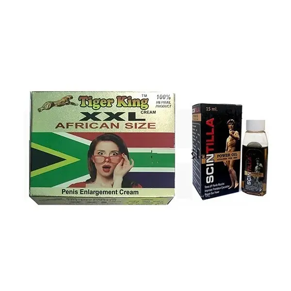 Pack of Tiger King XXL Cream 25gm & Scintilla Power Oil 15ml