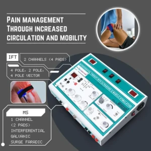 Physio solutions White Electro Therapy Combination Therapy 3 in 1 IFT US MS Combo