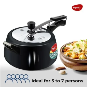 Pigeon 5 Litre Special Plus Hard Anodised Inner Lid Induction Base Pressure Cooker (Black)