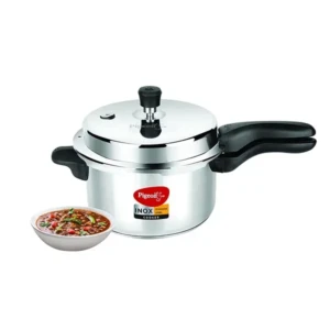 Pigeon Inox Stainless Steel 5 Litre Induction Base Pressure Cooker, Outer Lid, Silver1