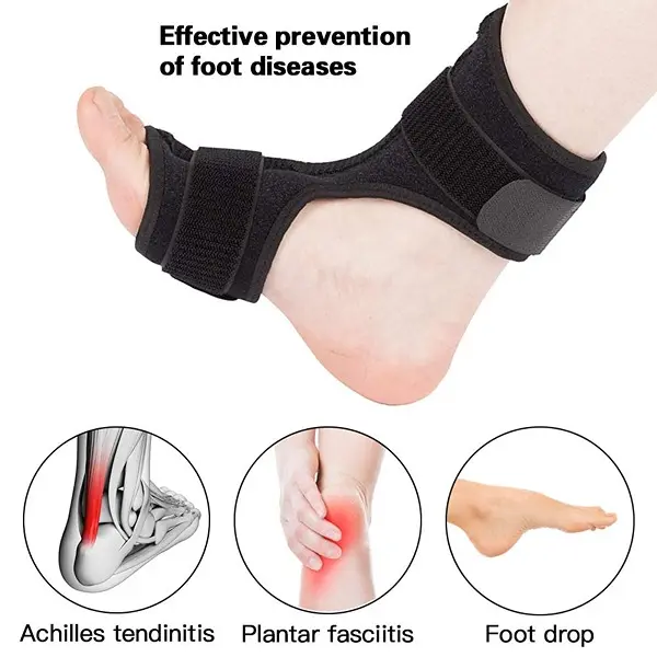 Plantar fasciitis night splint foot drop orthotic brace strap and ankle heel ankle arch support pain relief for left and right (1 pc)5