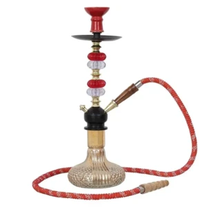 Premium Designer Russian Style Hookah Set (Red, 18.50 Inches)3