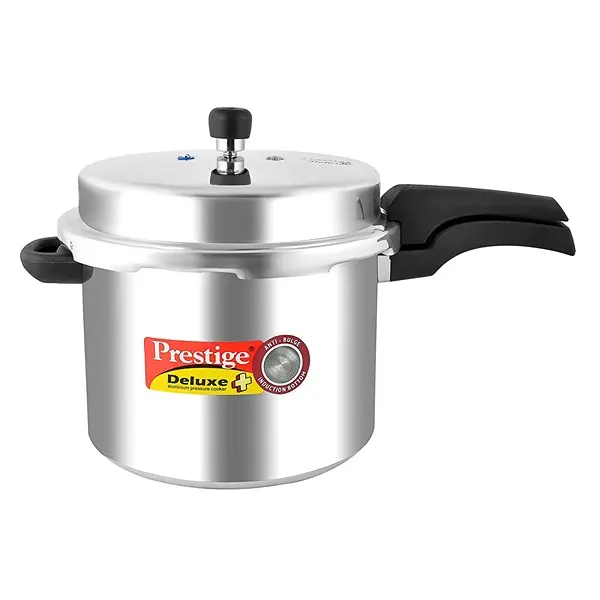 Prestige Deluxe Plus Induction Base Aluminium Pressure Cooker, 10 Litres1