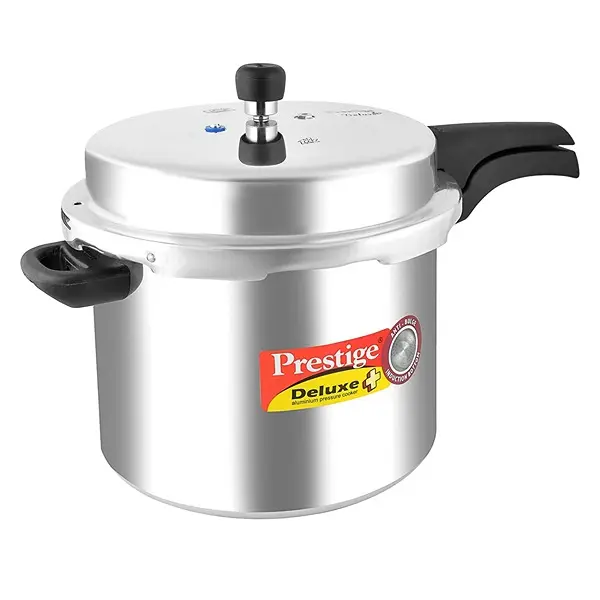 Prestige Deluxe Plus Induction Base Aluminium Pressure Cooker, 10 Litres2