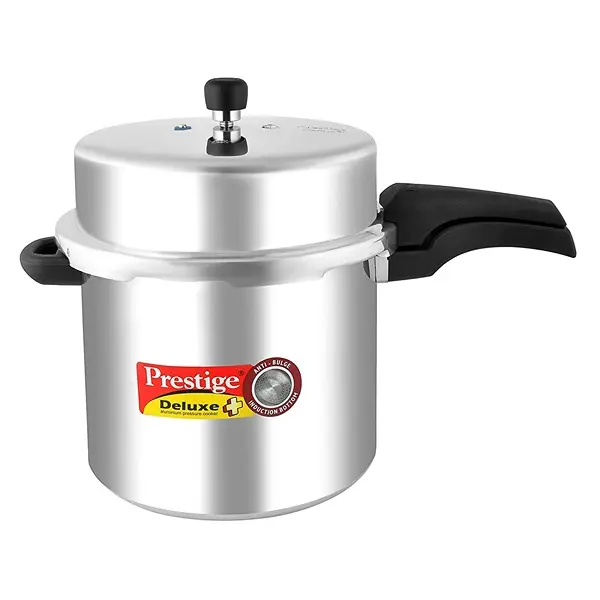 Prestige Deluxe Plus Induction Base Aluminium Pressure Cooker, 12 Litres1