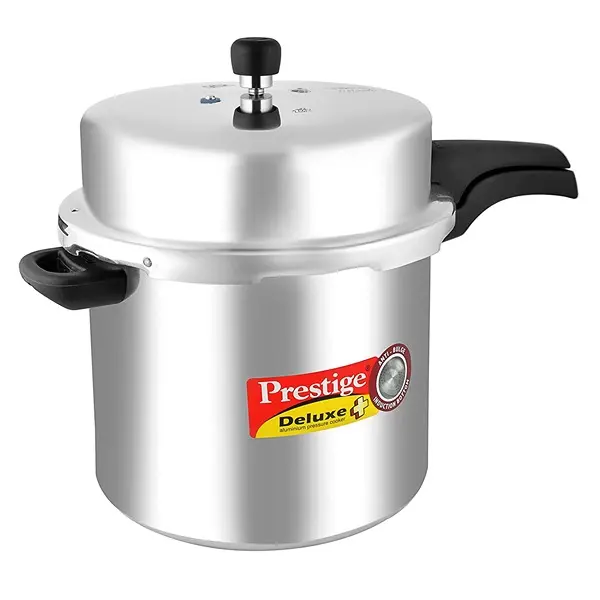 Prestige Deluxe Plus Induction Base Aluminium Pressure Cooker, 12 Litres2