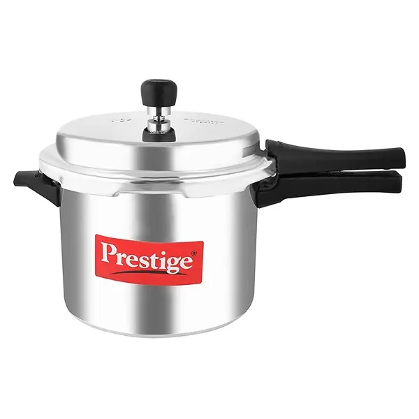 Prestige Popular Aluminium Outer Lid Pressure Cooker, 5 Litres, Silver1