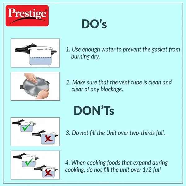 Prestige Popular Aluminium Outer Lid Pressure Cooker, 5 Litres, Silver7