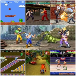 Retro Gaming Console with Game Stick, 1080p HD, Plug & Play TV Video Game Set for 2 Player, 2.4G Wireless, 10 Emulators, 24000 Games