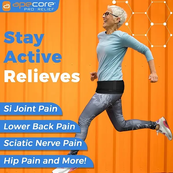Si Hip Belt - Immediate Relief for Sciatica, Pelvic, Lower Back, Lumbar and Leg Pain. Si Joint Support for Women and Men. Anti-Slip Sciatic Nerve Brace4