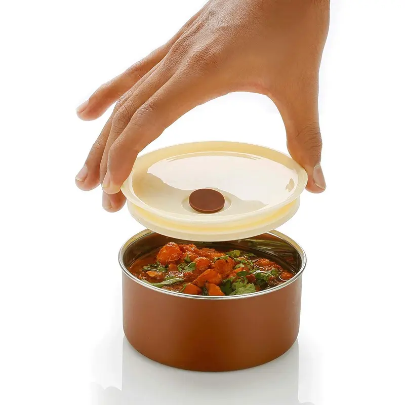 Stainless Steel Lunch Box - Tiffin Box with Bag for Office use, Student, Women, Men, Girls (Multi Color)3