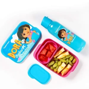 Tupperware Dora Kids Plastic Lunch Set (Pink)