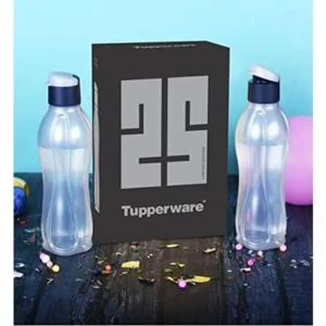 Tupperware Eco 750 ml flip top bottle set of 2pc – Silver