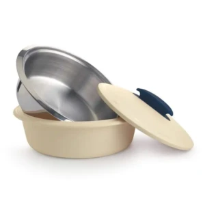 Tupperware ISO Duo Steel Casserole (White, 1.3L)1