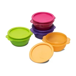 Tupperware Plastic Storage Star Bowl - 500 ml, 4 Pieces, Multicolor1