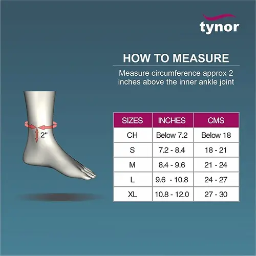 Tynor Ankle Brace Black M 1 pc4