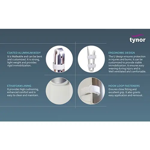 Tynor Finger Extension Splint Silver M 1 pc4