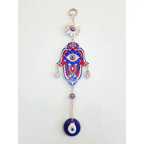 Vastu Shubharambh Eye with Meena Work Evil Eye Hanging for Protection, Good Luck Charm and Positivity at Office and Home4 StoreEla.com