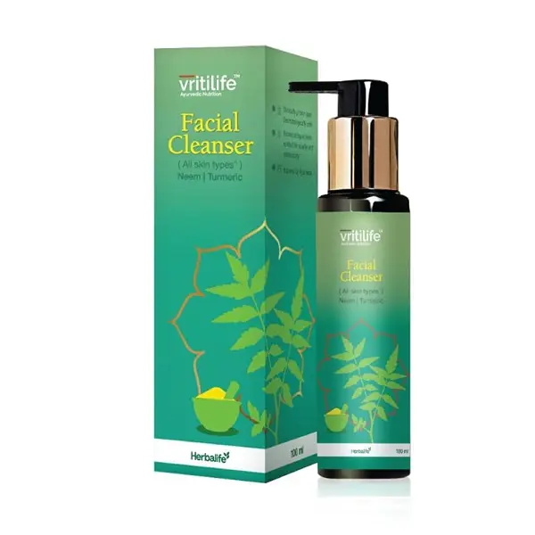 Vritilife Face Wash (100ml) and Moisturizer (100ml) Combo, Aloe Vera, Almond, Neem, Turmeric, Kanaka Oil, For all Skin Types, 100% Organic 2