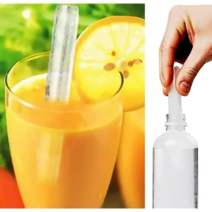 Water Bottle Long Stick Ice Cube Trays with Easy Push Pop Out Narrow Ice Stick Cubes Assorted Color Silicone Bottom Ice Stick Tray Pack of 3