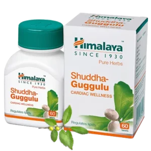 Himalaya Herbal Shuddha-Guggulu Shuddha Guggulu TABLETS 60tab Facilitates the removal of excess cholesterol